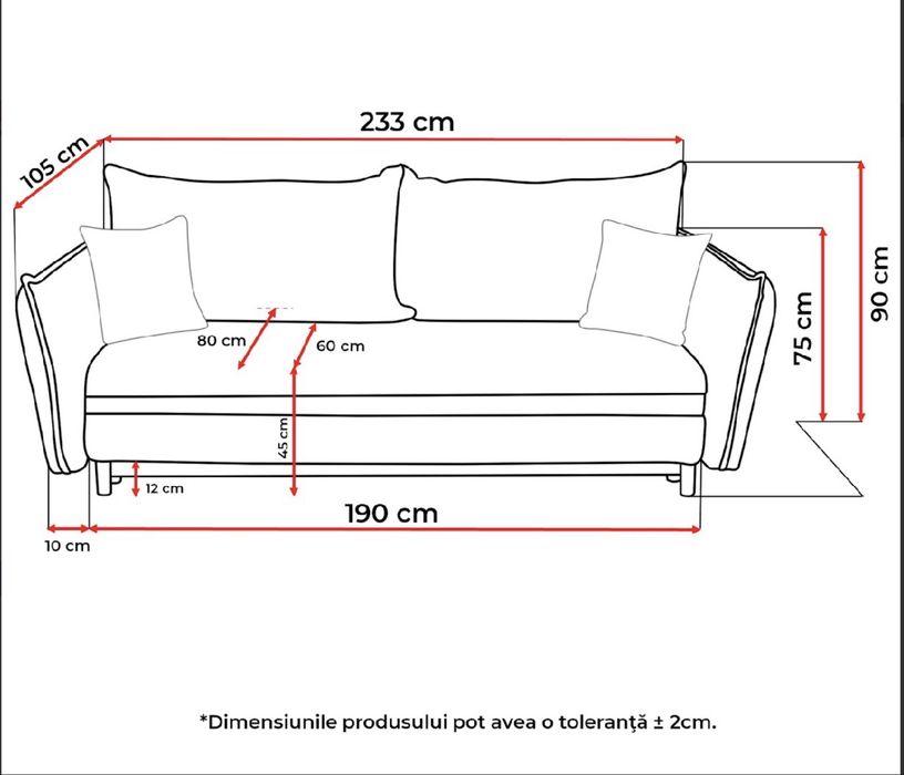 Диван CHENILLE - Cremona 93