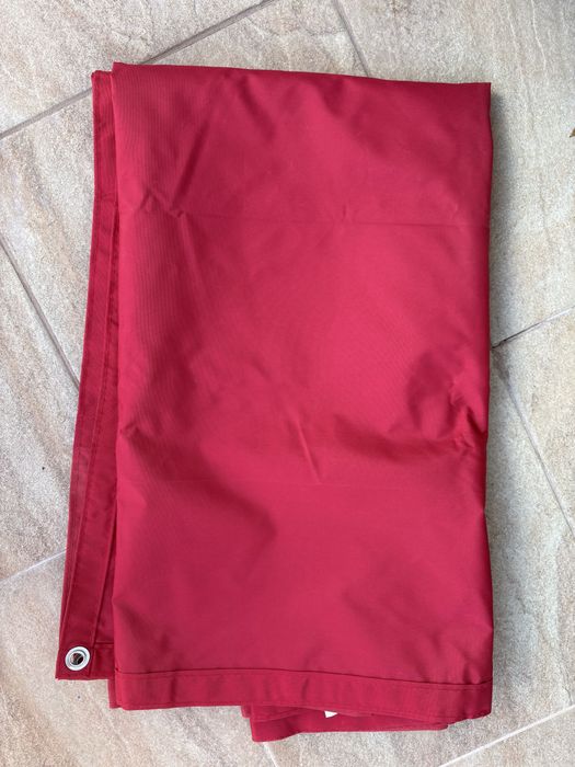 Paravan de balcon vidalxl rosu 120x150 cm