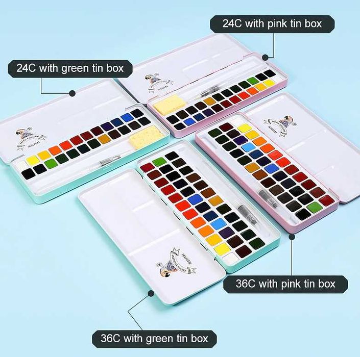 Краски художественные акварельные 36 цветов