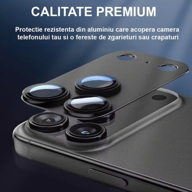 Protectie Camere iPhone 17 PRO MAX Black