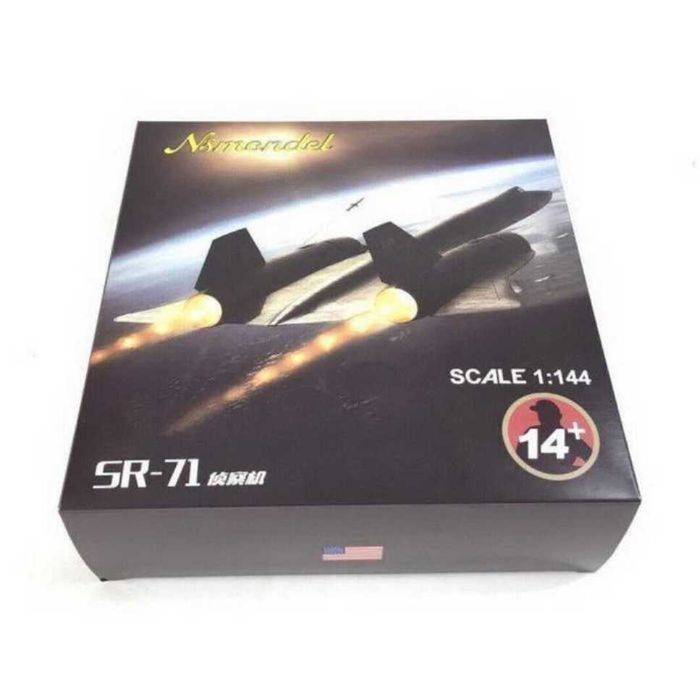 Macheta avion metalica SR-71A Blackbird NASA 23 cm