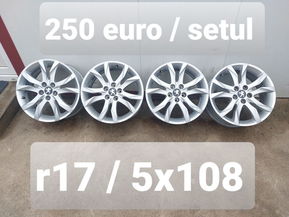 Jante aluminiu r17 / originale PEUGEOT / CITROEN / 5x108
