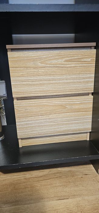 Set noptiere lemn natur