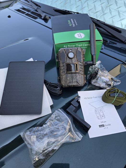 Camera vanatoare/stupi/cabana 4g live cu panou solar