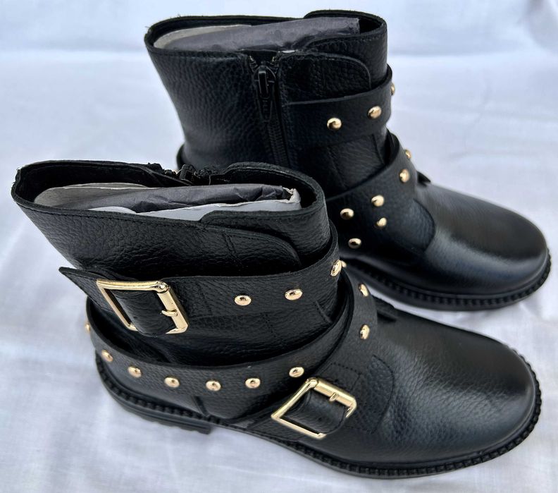 Botine din piele femei Kurt Geiger London, marimea 36, negru