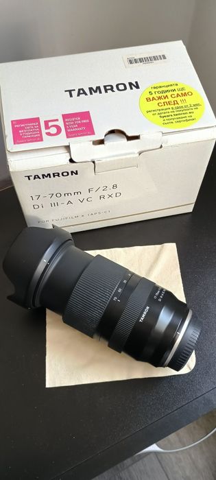 Обектив Tamron 17-70 F/2.8 за Fujifilm.Още в Гаранция
