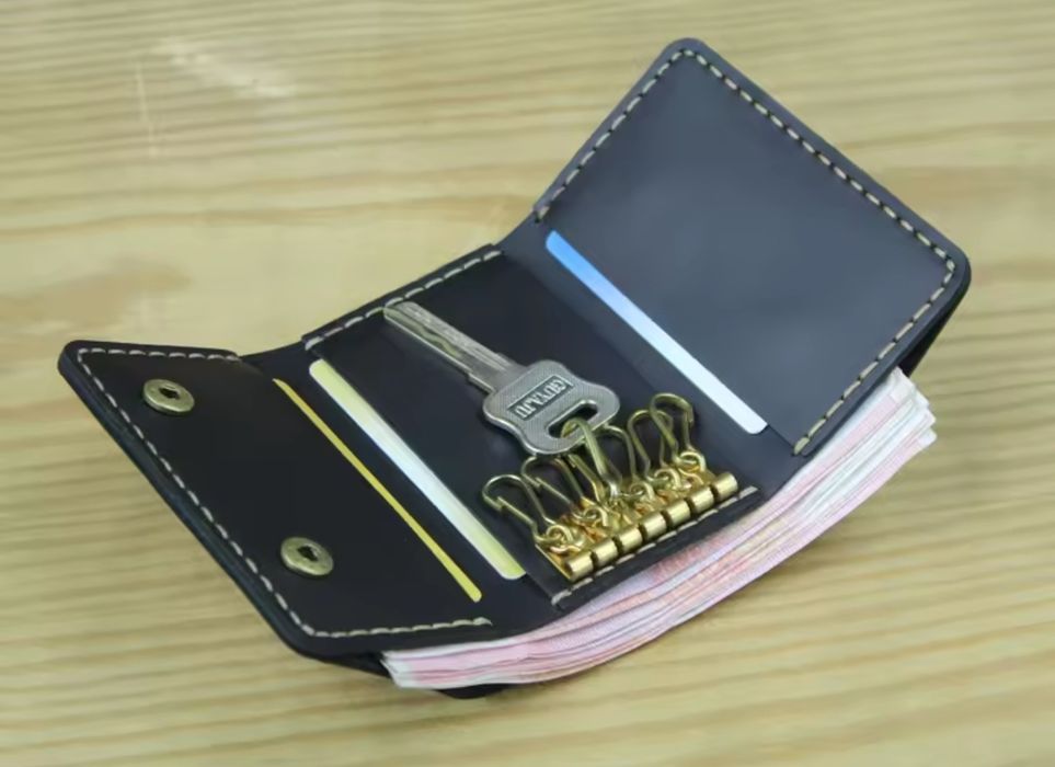 Portofel bărbătesc port-chei piele naturala