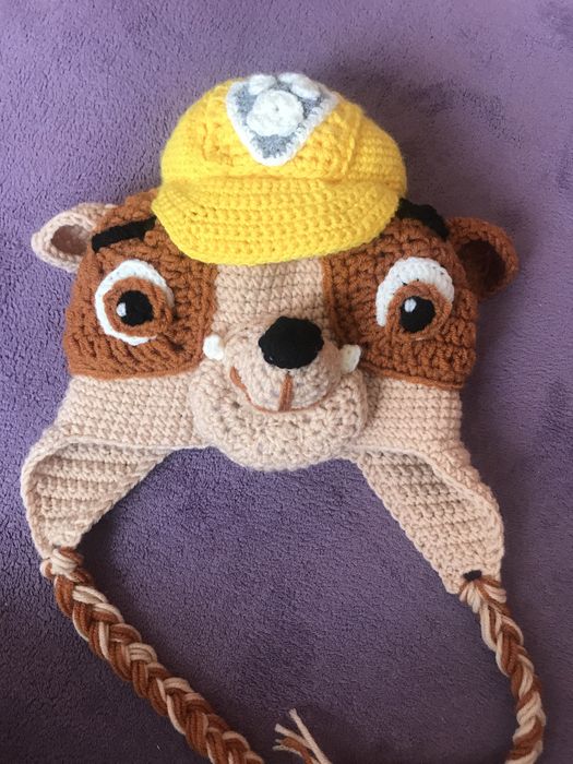 плетена шапка “Пес патрул”/ Paw Patrol/ Хелоуин