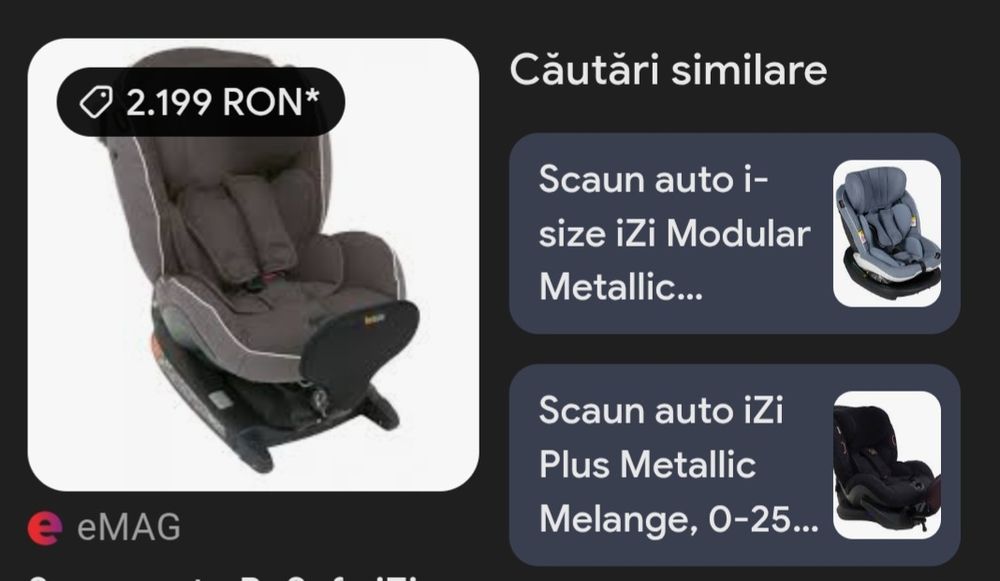 Scaun auto BeSafe iZi Combi X4 ISOfix, 6 luni - 4 ani