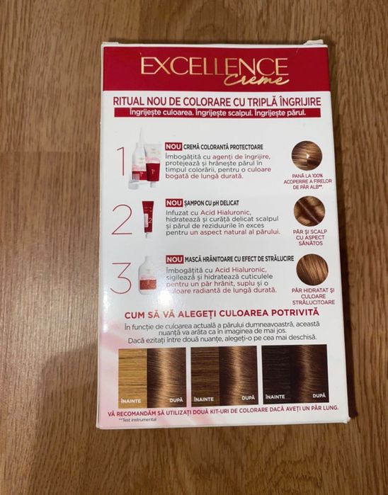 Vopsea de par L'Oreal Paris Excellence Creme - Blond 7 - Nou