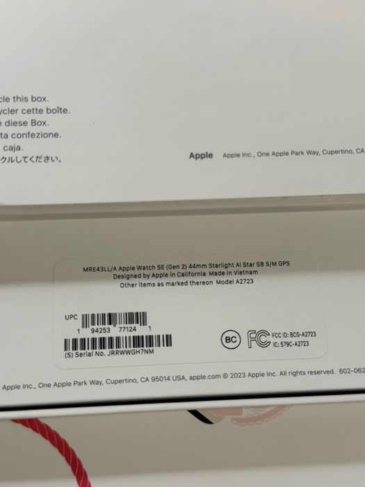 Apple watch SE (2 gen) 44 mm s/m