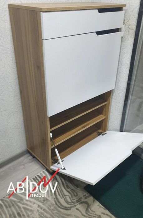 Обувной шкаф в стиле hi-tech