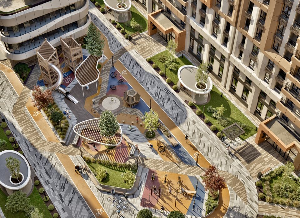 ЖК «Barxan Residence  1-к квартира 61.40 м2. г. Ташкент, (Чиланзар)