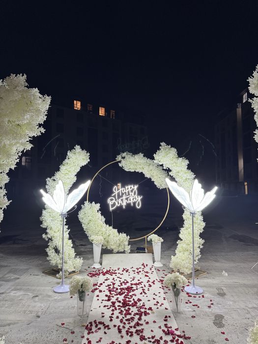 Новый арка Happy brithday Сердечко 3д