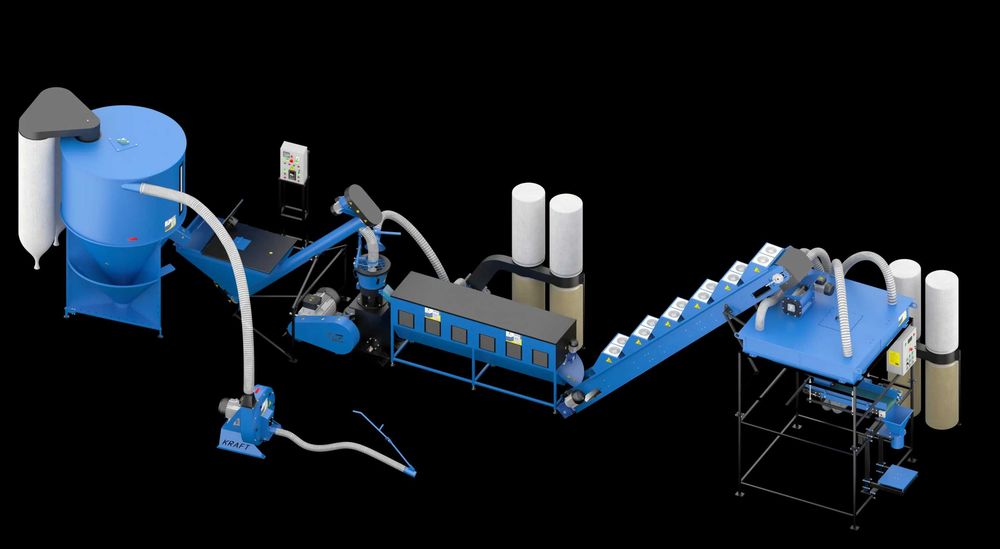 Mini fabrică completă pentru producția de furaje granulate – productivitate 1400 kg/oră