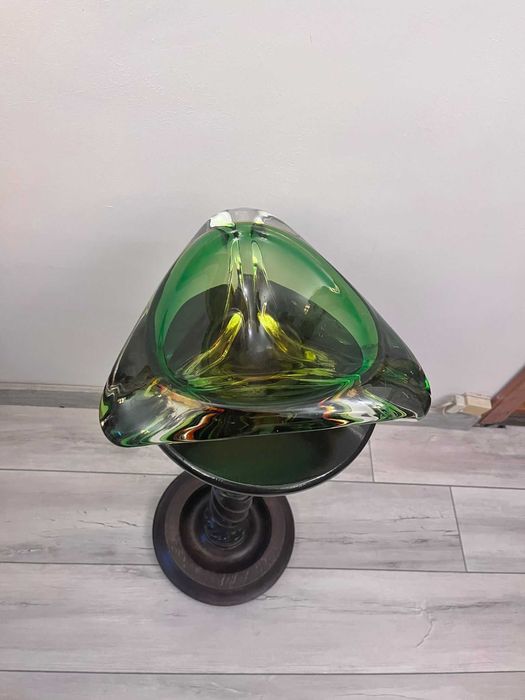 Fructiera cristal Bohemia lucrare Josef Hospodka bibelou bibelouri