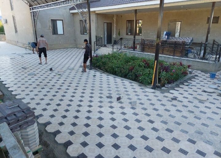 Укладка брусчатка