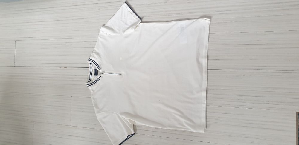 Еmporio Armani Zip Pique Cotton Slim Fit 3XL НОВО ОРИГИНАЛ Мъж Тениска