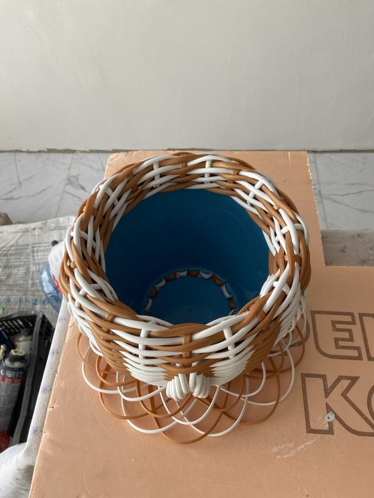Кашпо из эко ротанга