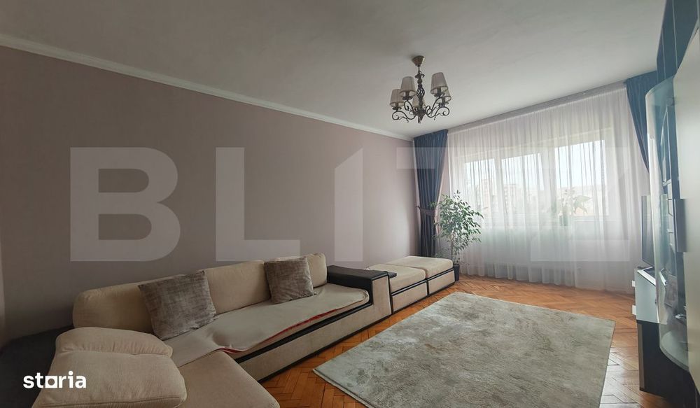 Apartament 3 camere + 2bai, renovat, mobilat si utilat modern, zona Ra