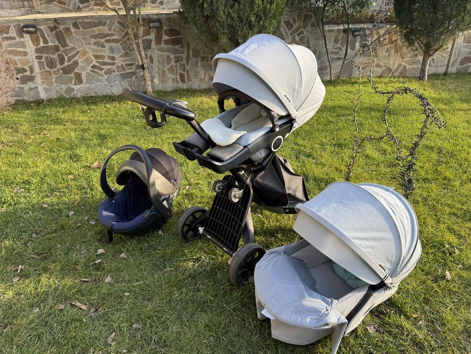 Stokke xplory v6 limited edition бебешка количка - Tranquil Blue