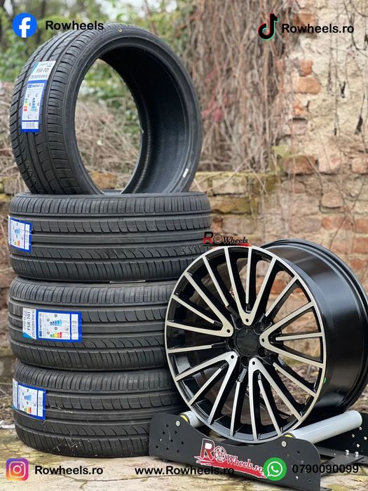 Jante Mercedes19 R19 AMG Negru lucios R19 W222 W221 W212 W204 W205 W213 Roti Mercedes Benz R19 cu anvelopevara/iarna inclus