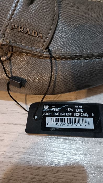 Mocasini Prada din piele Saffiano