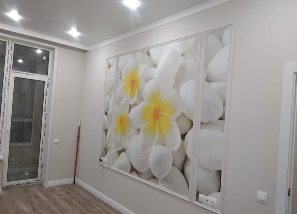 Поклейка обоев, покраска стен
