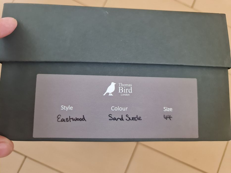 Cizme Thomas Bird suede sand 44