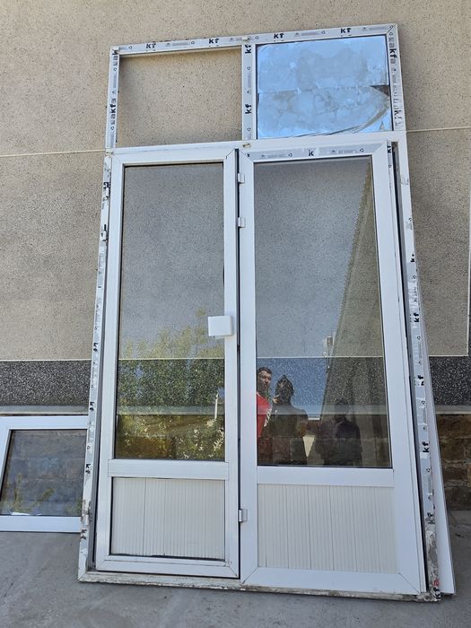 Витражная дверь б/у