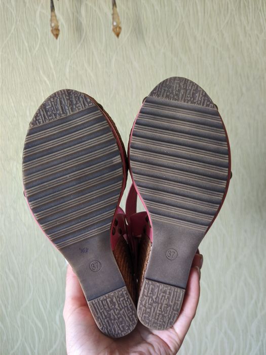 Туфли ведж розовые