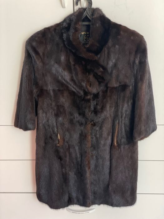 Норковая шуба, выше колен