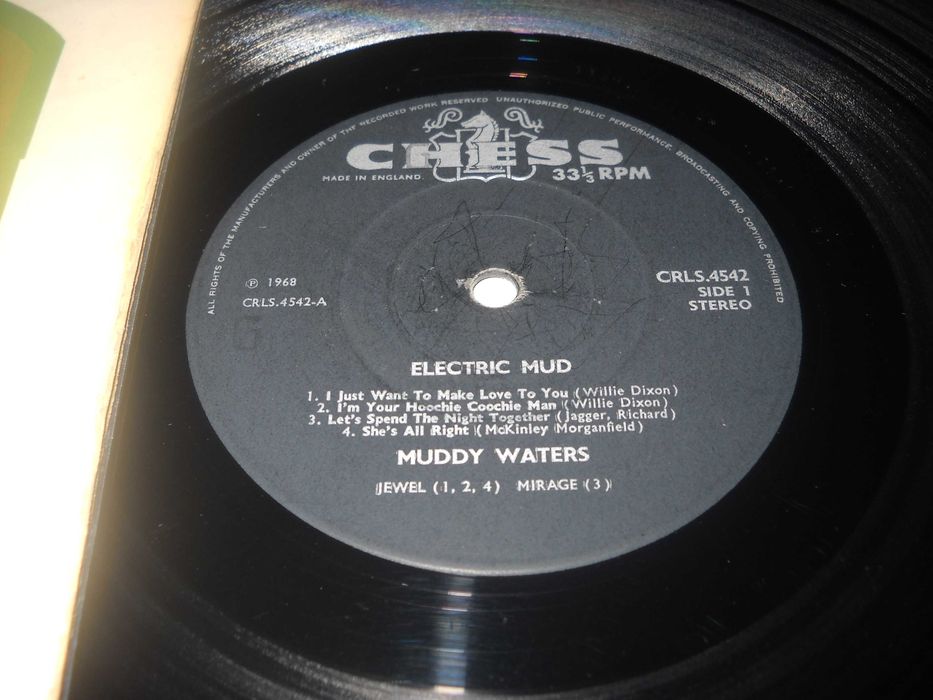 Muddy Waters: Electric Mud (1968) vinil blues, UK, rar, valoros, VG