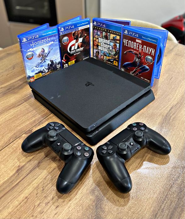 PlayStation 4 Slim 1ТВ +4 диск