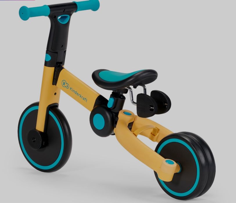 Tricicleta Kinderkraft 3 in 1 - 4Trike, galben