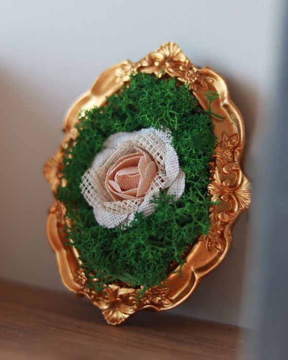 Рамки за подарък с естествен скандинавски мъх.