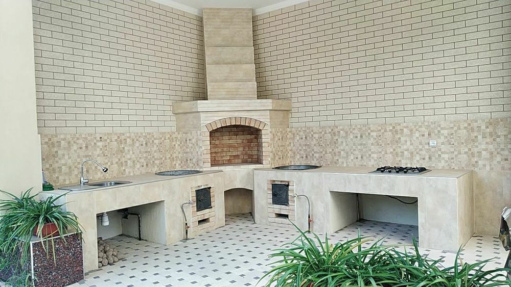 КЛАДКА  Барбекю. Летние кухни.Камин под ключ.