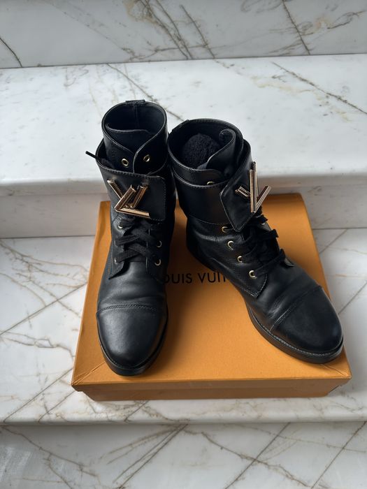 Дамски ботуши Louis vuitton естествена кожа 37 номер промо цена