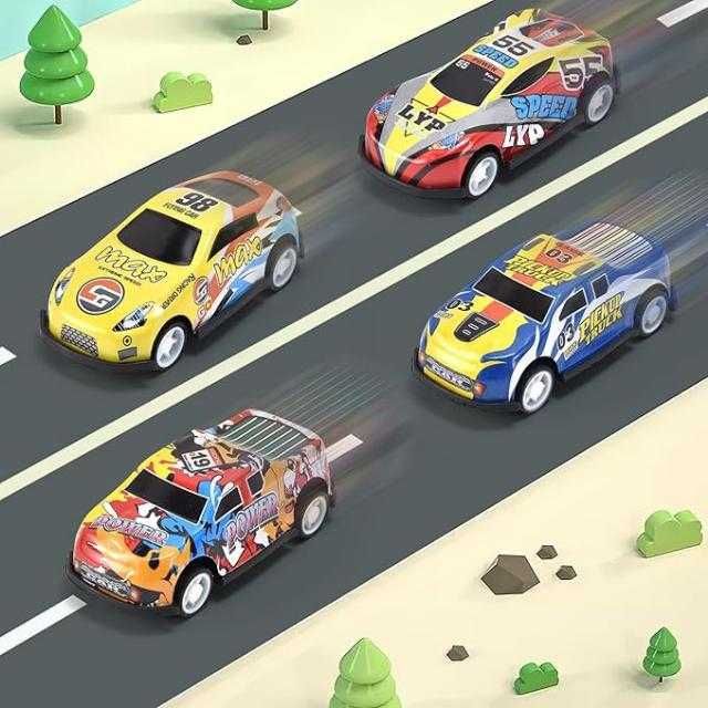 Set 15 masinute metalice sport, Multicolor,  KOMAZI®