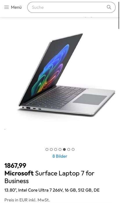 Laptop microsoft generatia 7