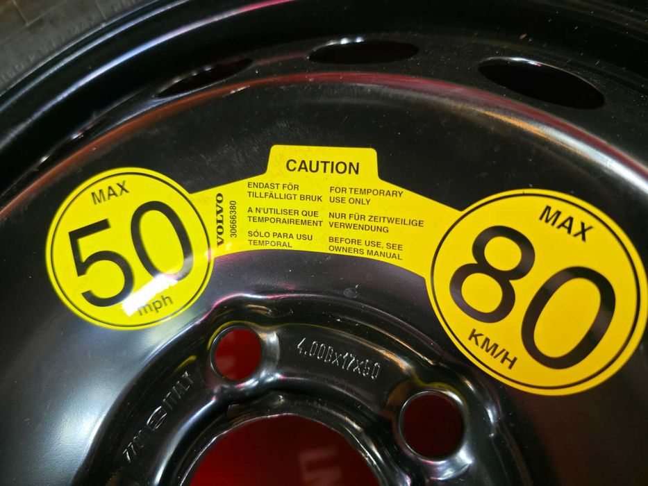 Roata Rezerva SLIM 5x108 17'' OE Volvo V60 S60 V90 S90 XC40 XC60 XC90