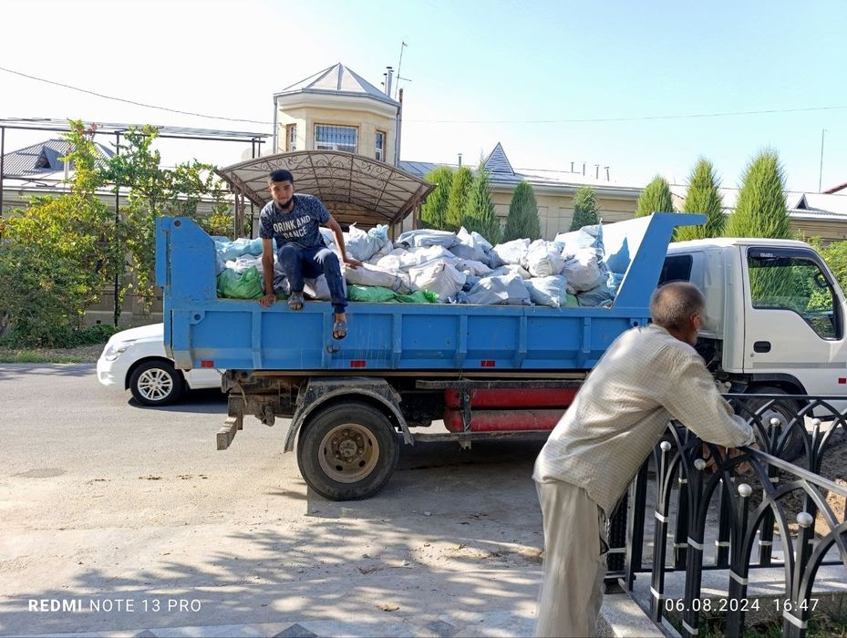 Musor olib ketish xizmati Qurilish materiallari yetkazib beramiz