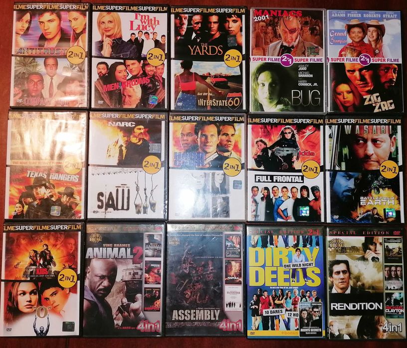 DVD Super Filme Originale 2in1, 3in1, 4in1