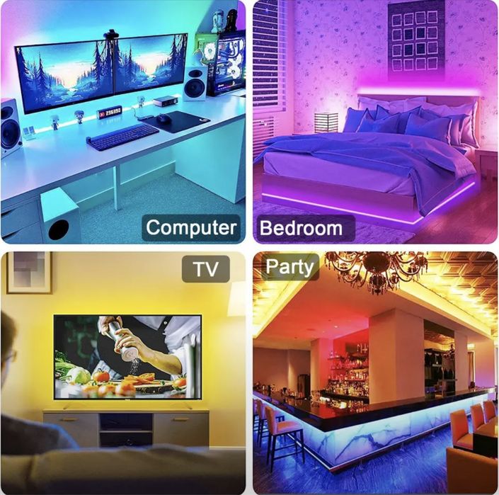 RGB Led Strip Light Remote Control 5V USB Flexible Ribbon Diode Tape