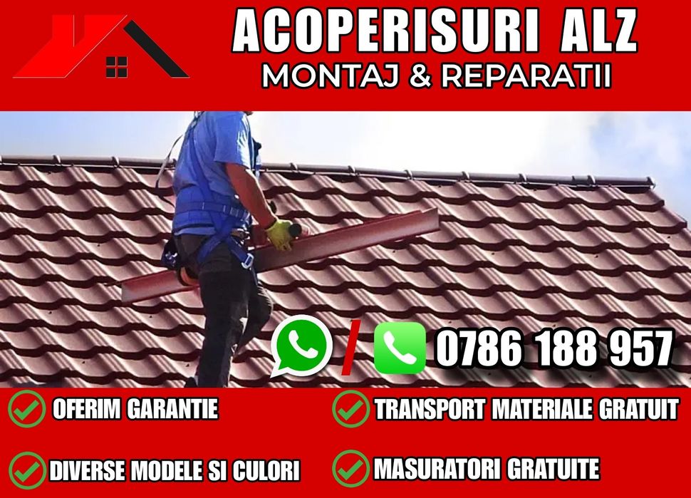 Reparatii Acoperisuri / Vopsire/ Terase&Foisoare / Accesorii / Izolati