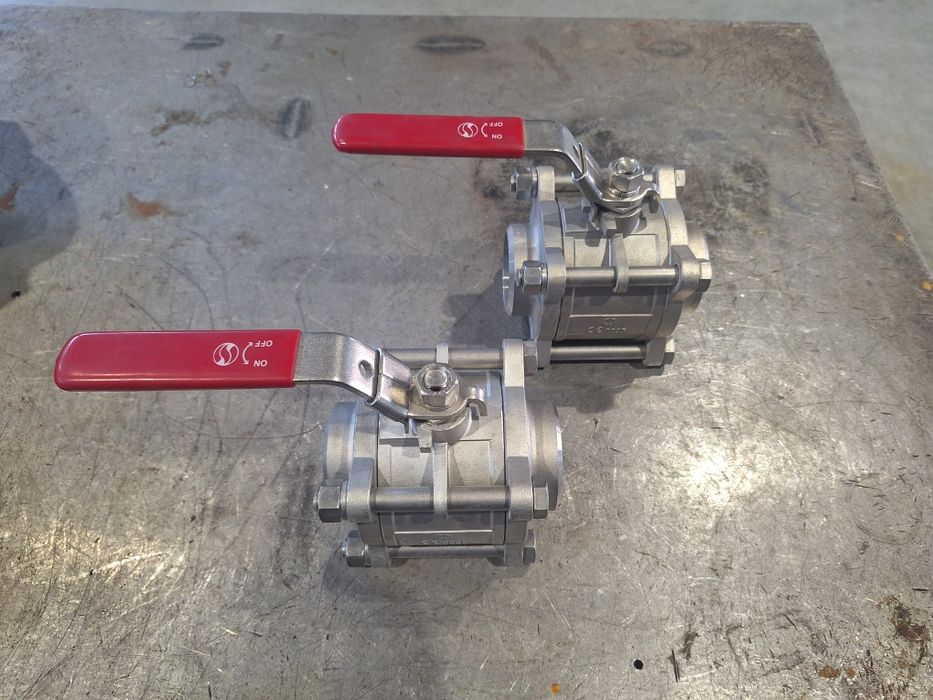 Неръждаем спирателен кран Ф50