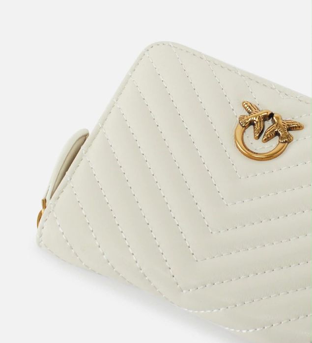 Портфейл Pinko Бял/Черен