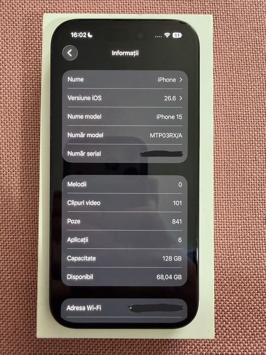 iPhone 15 Black 128GB