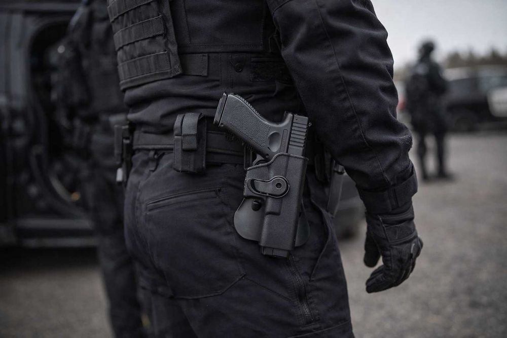 Toc holster Glock 9 mm OWB, polimer, rotire 360°