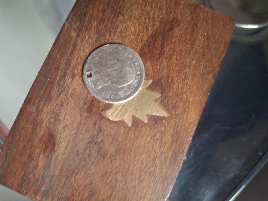 Moneda argint 50 bani 1900,folosita ca pandantiv